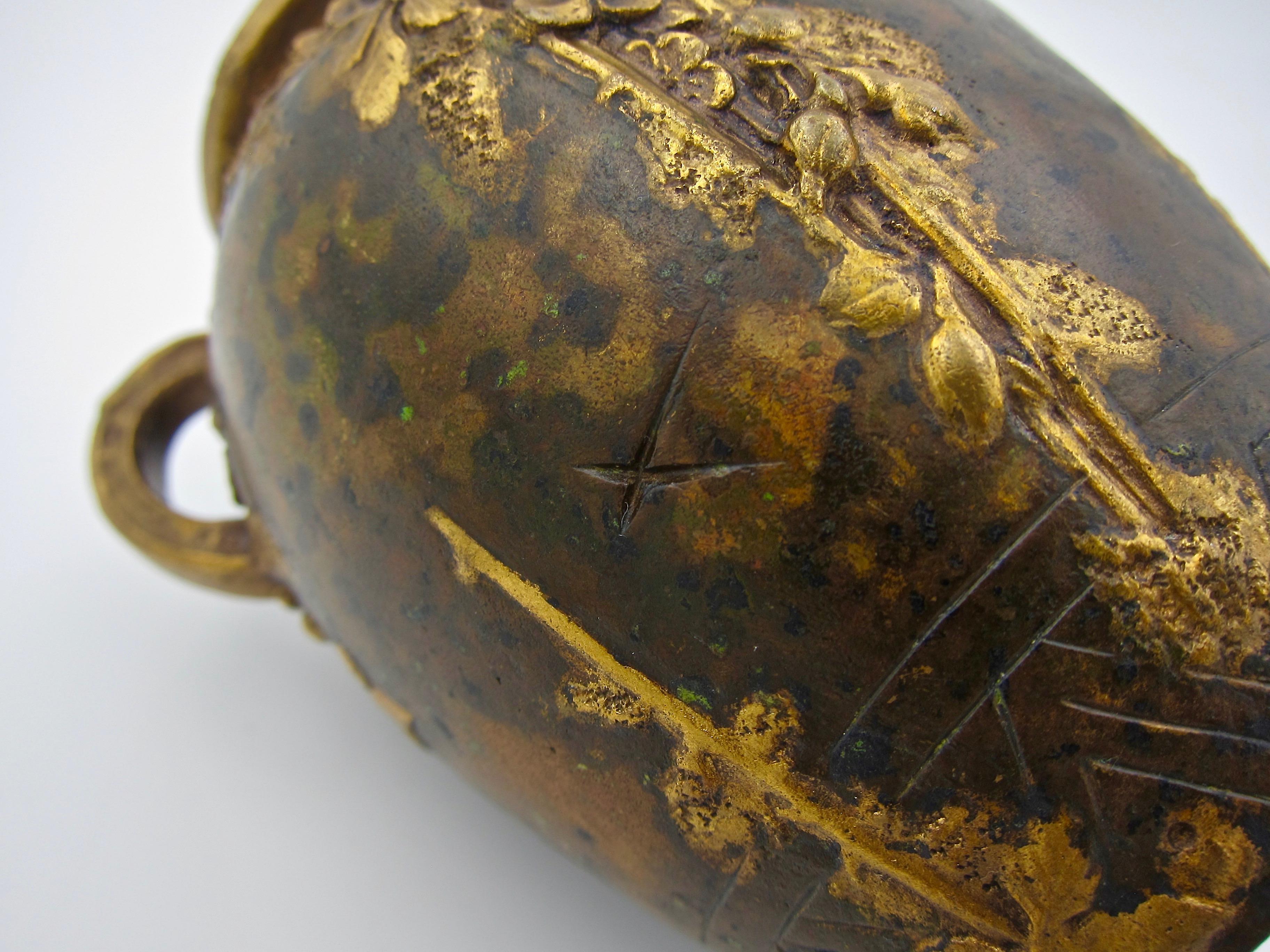 Small Louchet Paris Gilt Bronze Vase 9