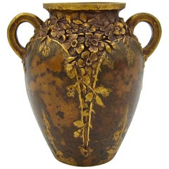 Petit vase Louchet Paris en bronze doré