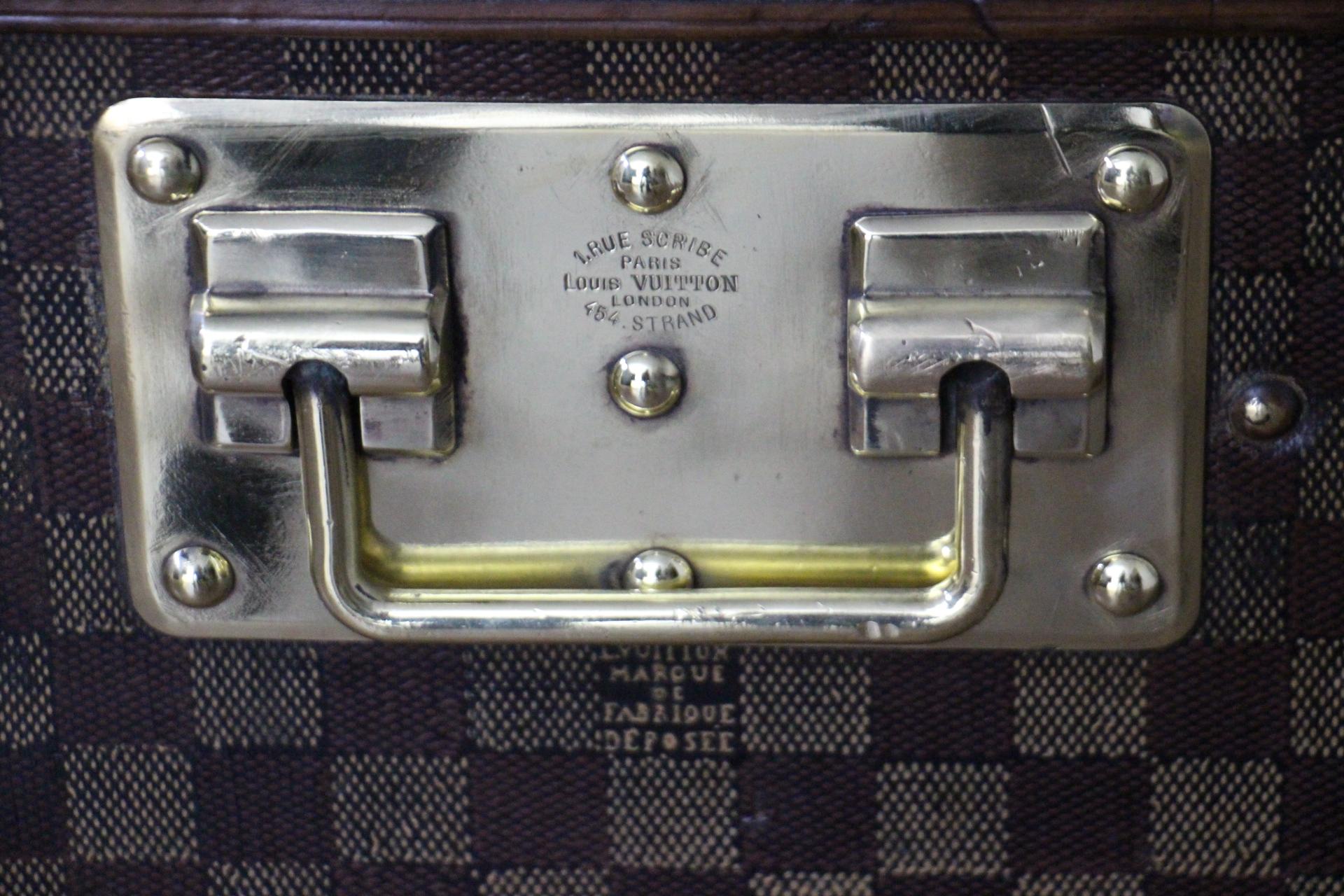 Small Louis Vuitton Checkers Steamer Trunk, Vuitton Shoe Trunk, Vuitton trunk 4