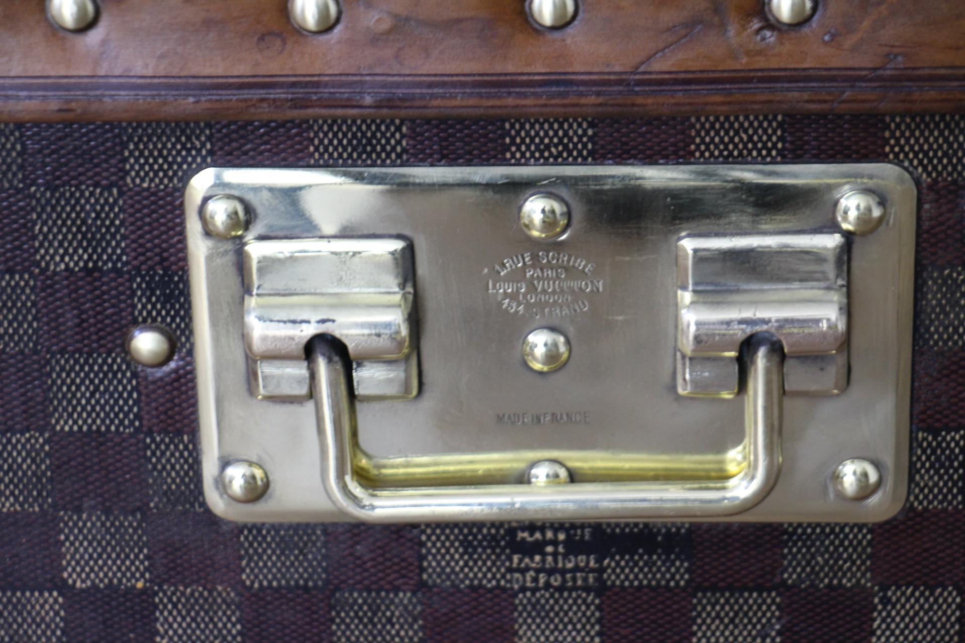 Small Louis Vuitton Checkers Steamer Trunk, Vuitton Shoe Trunk, Vuitton trunk 7