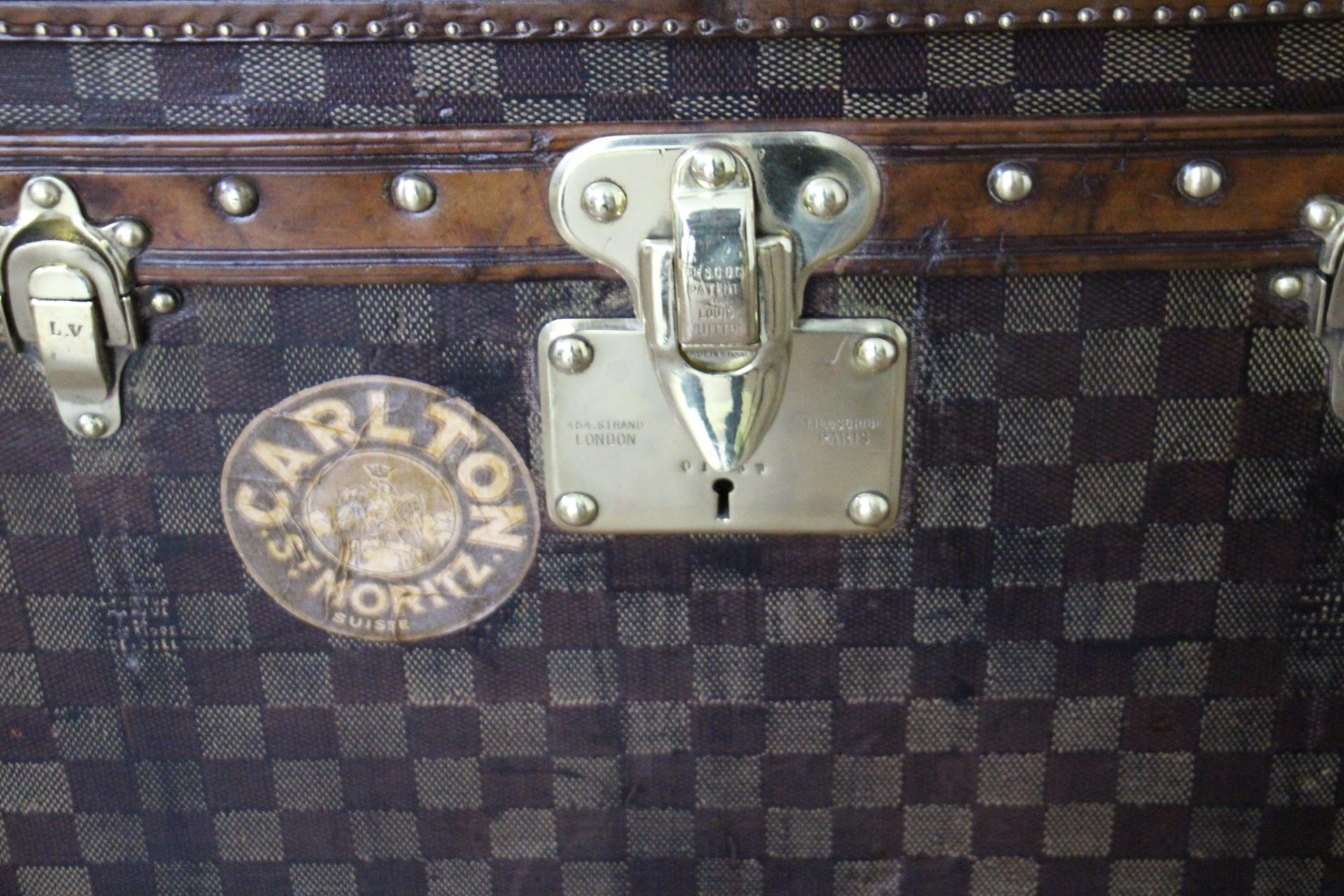 Small Louis Vuitton Checkers Steamer Trunk, Vuitton Shoe Trunk, Vuitton trunk 2