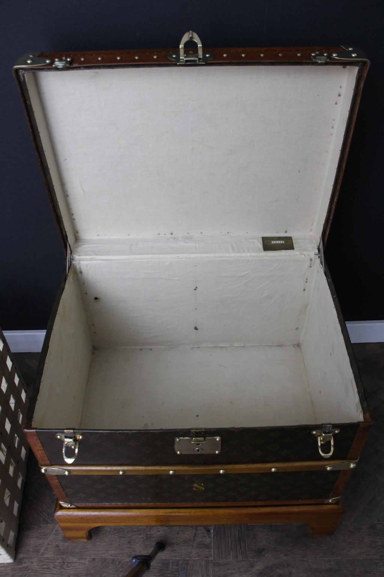 Small  Louis Vuitton Monogram Steamer Trunk  , 55 cm Vuitton Trunk 8