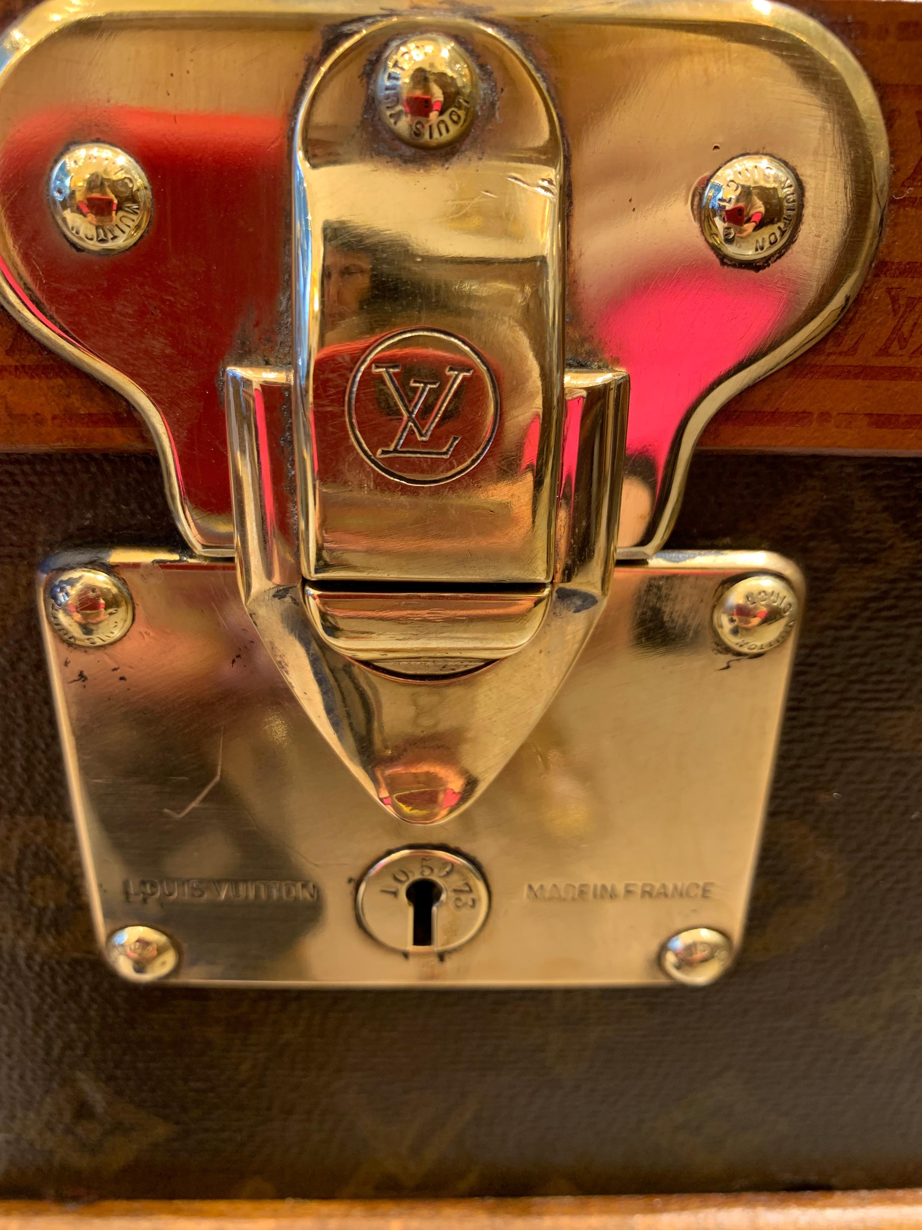 20th Century Small  Louis Vuitton Monogram Steamer Trunk  , 55 cm Vuitton Trunk