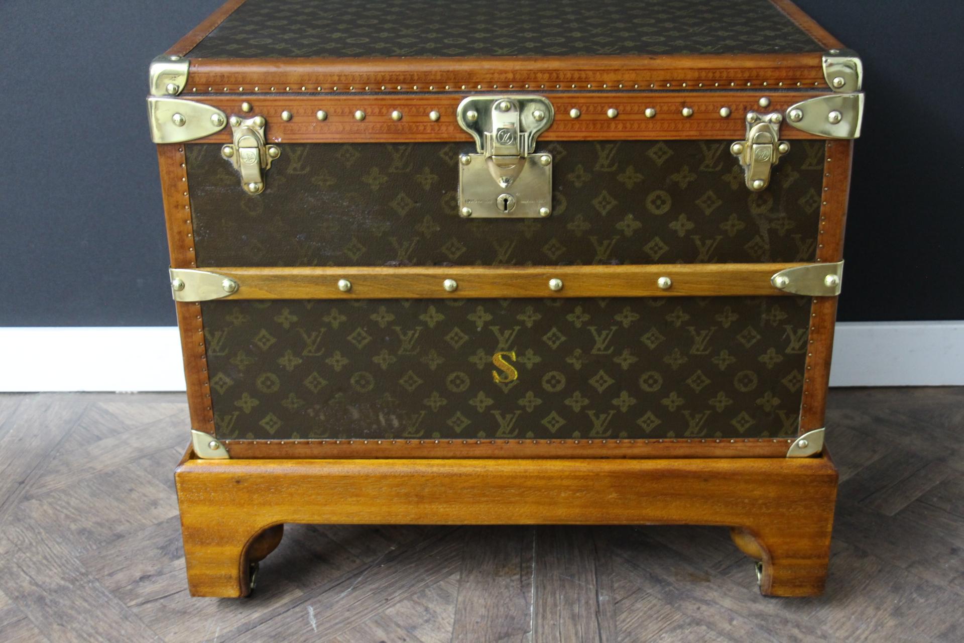 Small  Louis Vuitton Monogram Steamer Trunk  , 55 cm Vuitton Trunk 2
