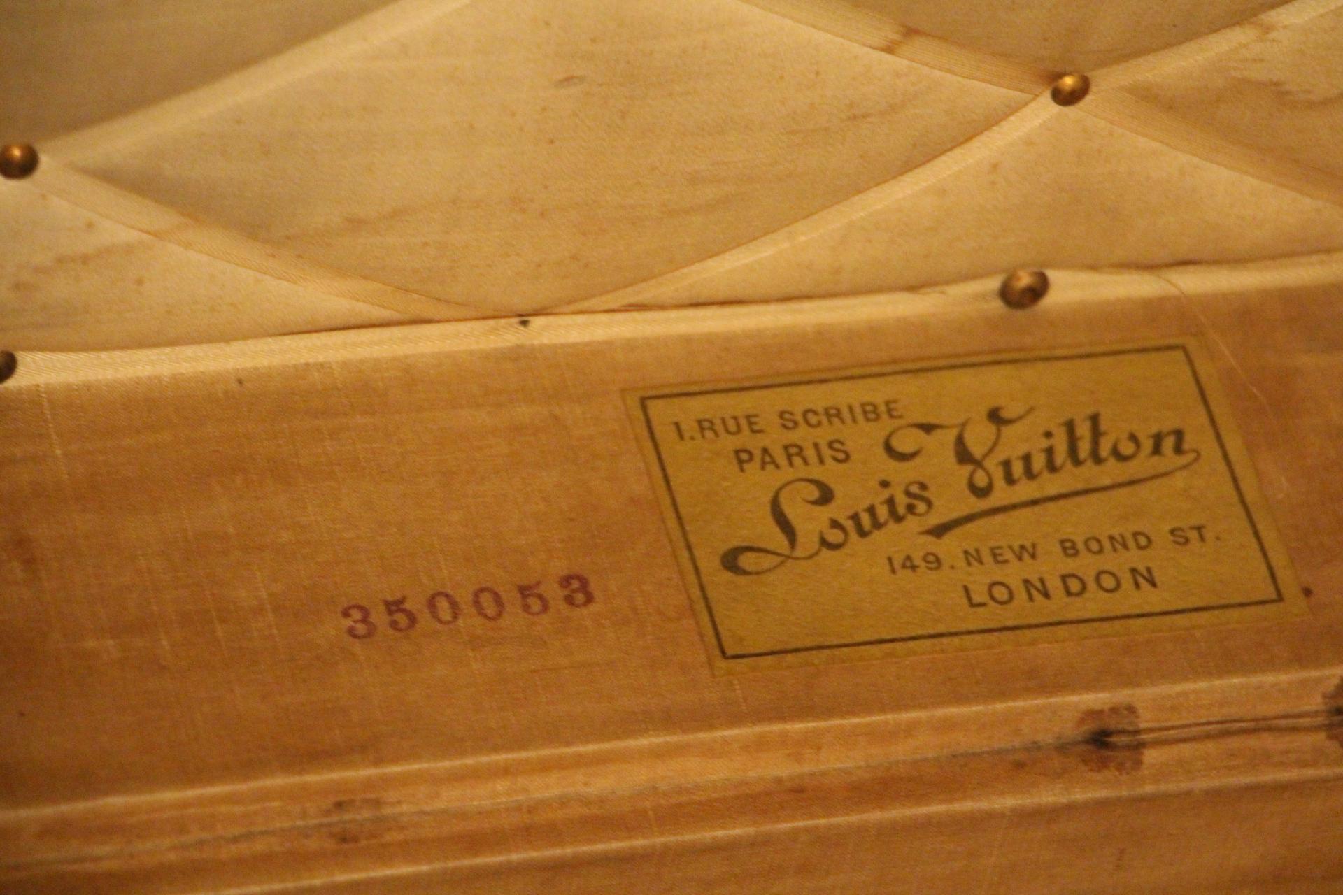 Small Louis Vuitton Stenciled Monogram Steamer Trunk, Small Louis Vuitton Trunk 10