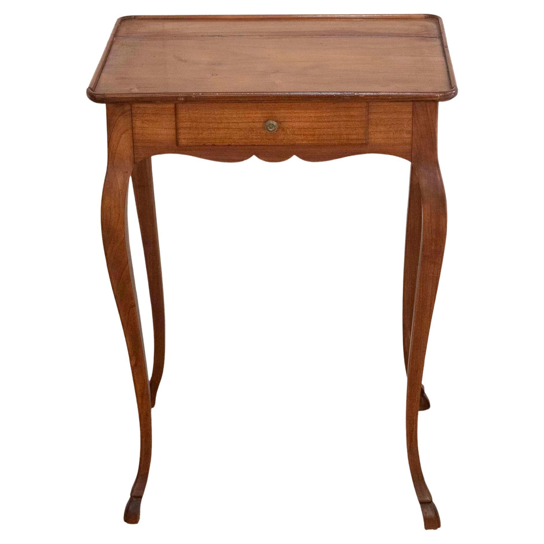 Small Louis XV Style Fruitwood Side Table, Early 20th Century