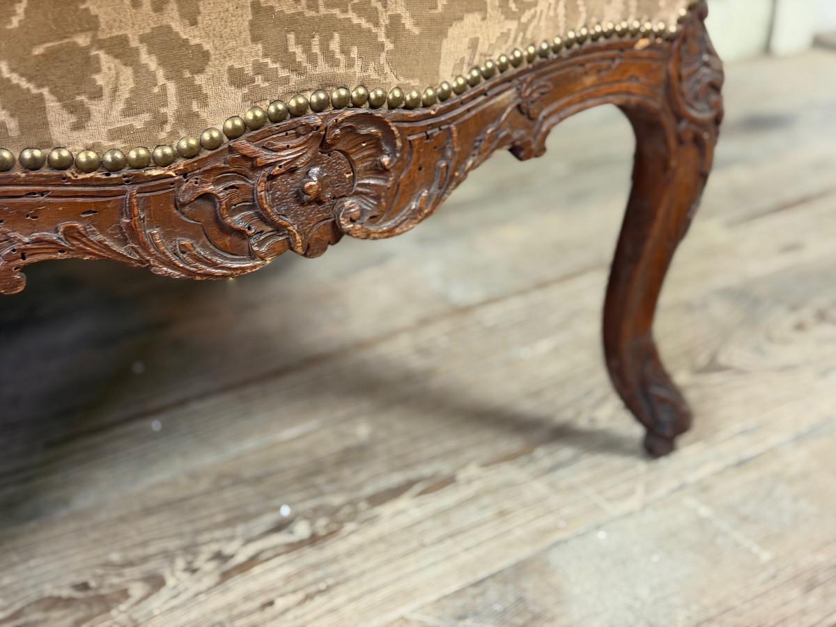 20ième si�ècle Small Louis XV style wingback bench, circa 1880 en vente