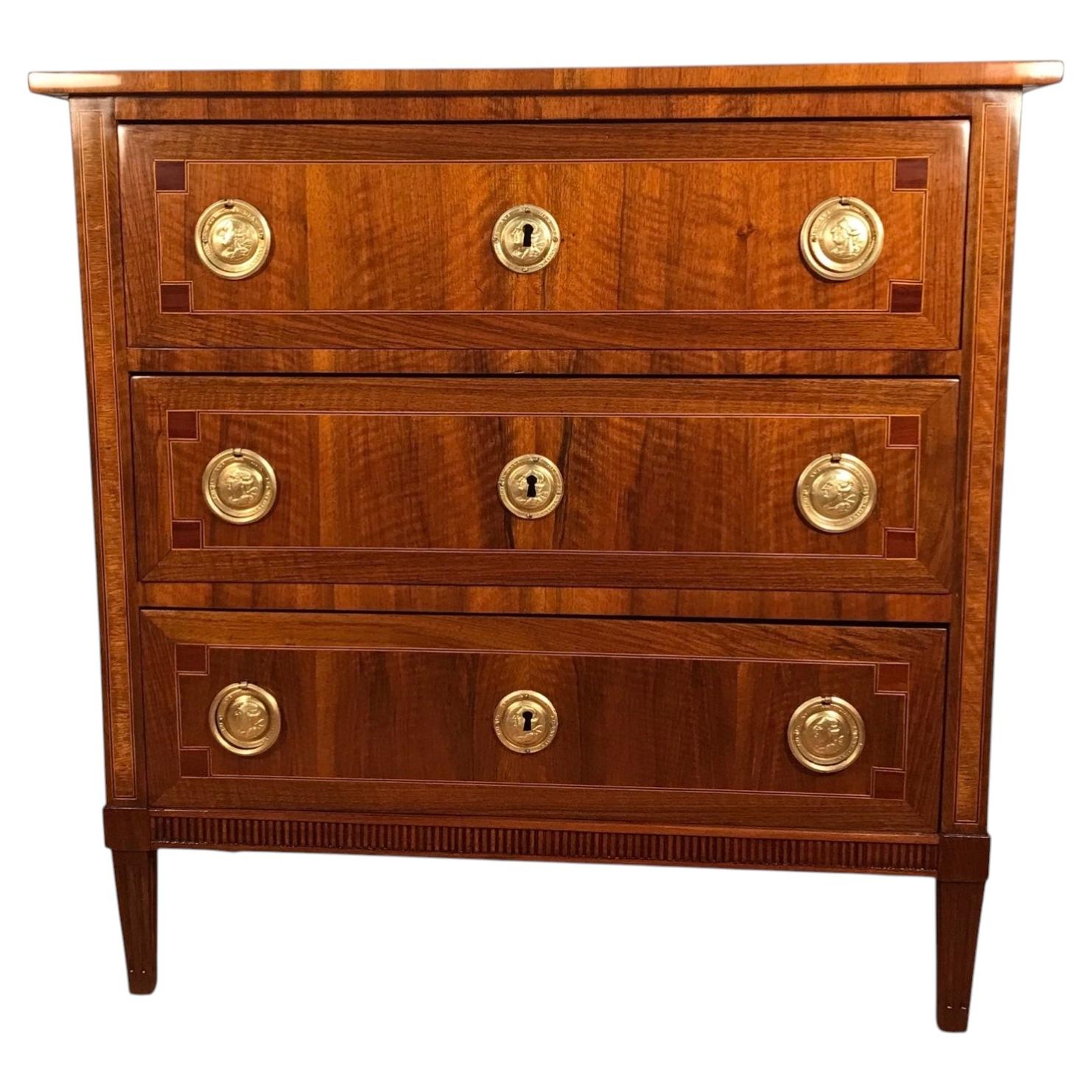 Small Louis XVI Chest of Drawers, Germany 1780 For Sale