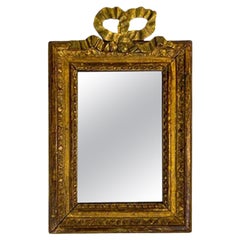 Small Louis XVI Mirror with Wreath/Bow, 18th Century