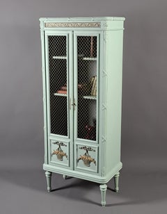 Kleines Bücherregal im Louis XVI-Stil aus lackiertem Holz