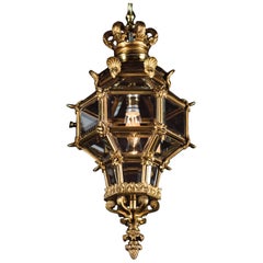 Small Louis XVI Style Gilt-Bronze Lantern