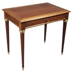 Small Louis XVI Style Mahogany Desk Or Side Table