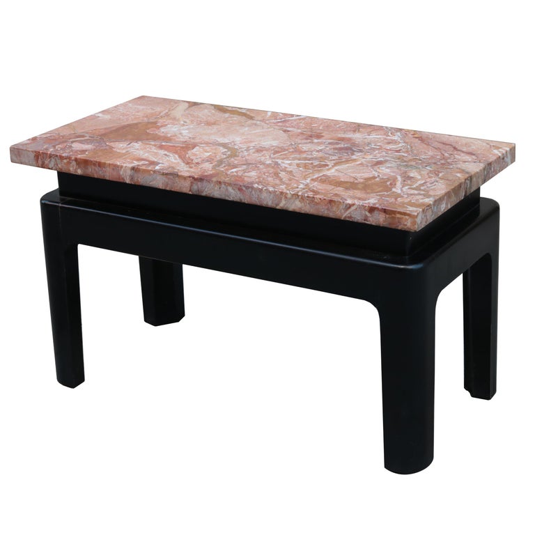Small Low MarbleTop Side Table For Sale at 1stDibs