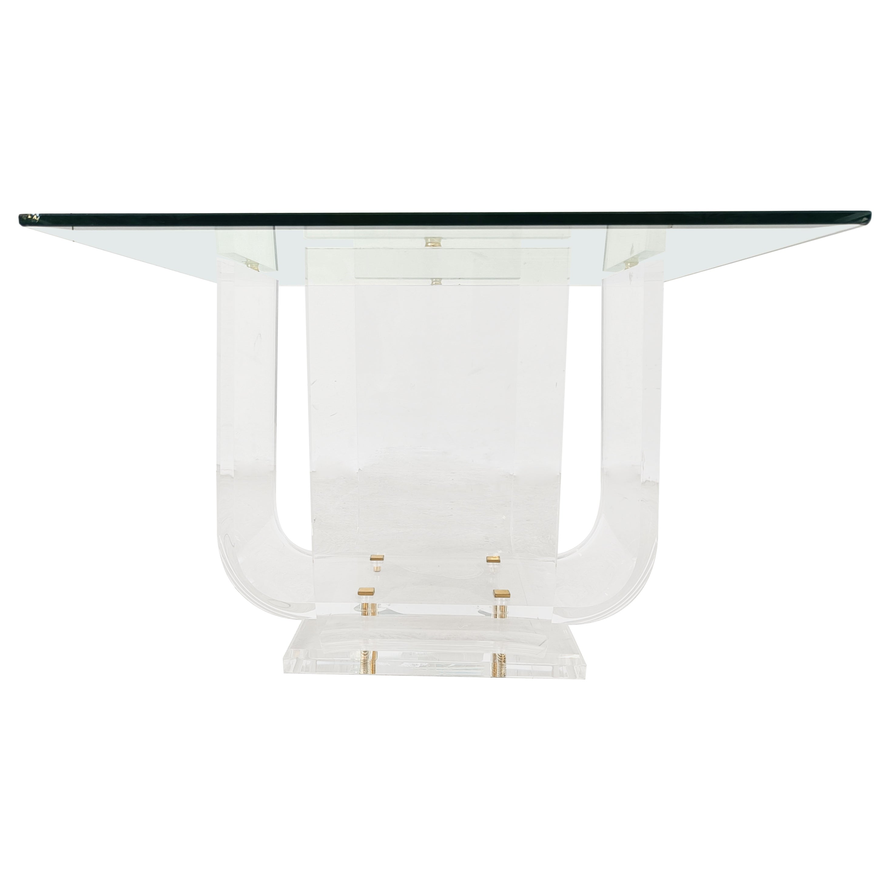 Tavolino da caffè o tavolino in lucite, anni '70