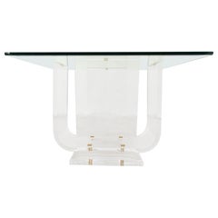 Small lucite coffee table or side table, 1970s