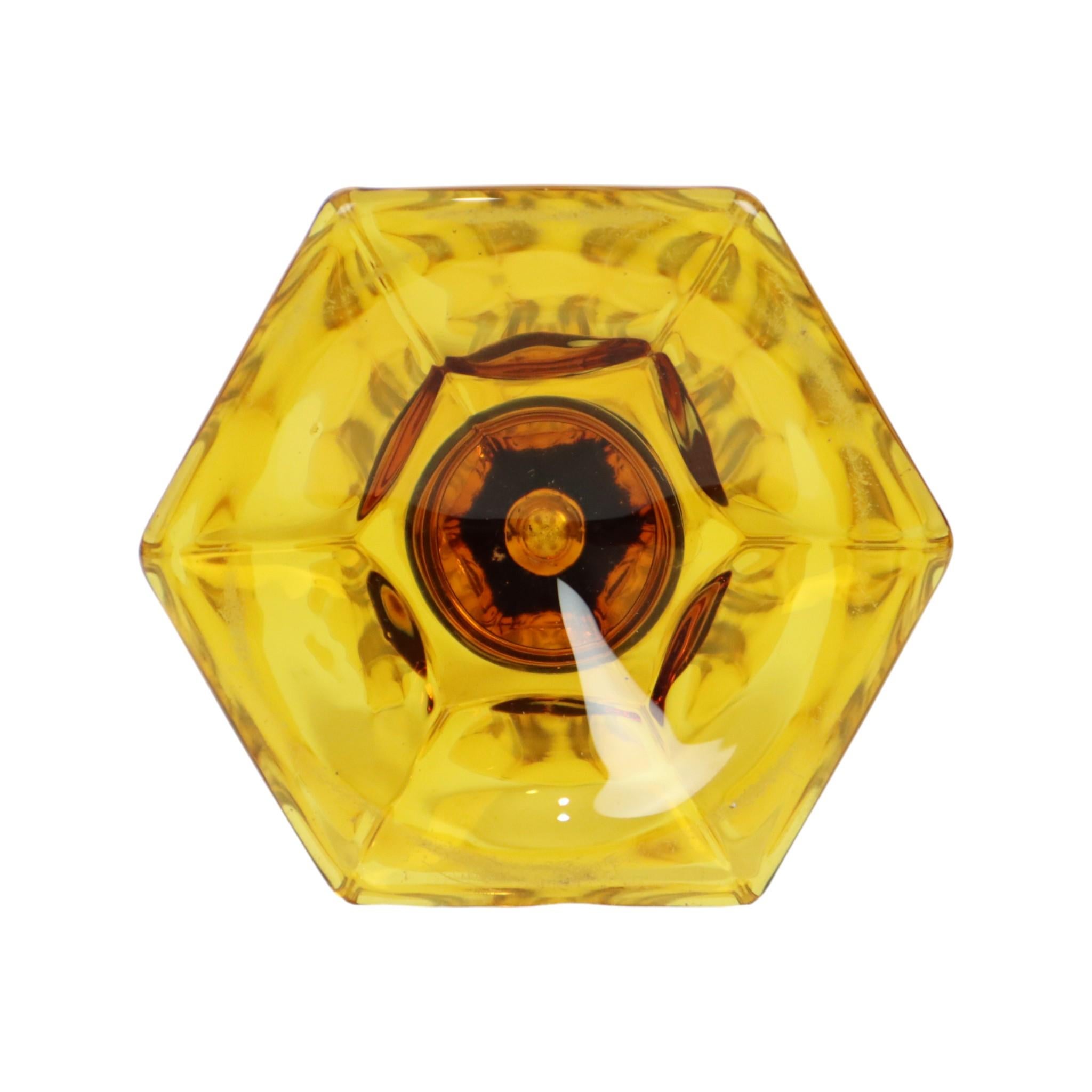 Piccolo vaso Luxval Amber Américain 1935 VSL Art Deco in vendita 4