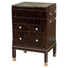 Antique Small Macassar Ebony cabinet in the style of DIM