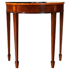 Small Mahogany Banded Console