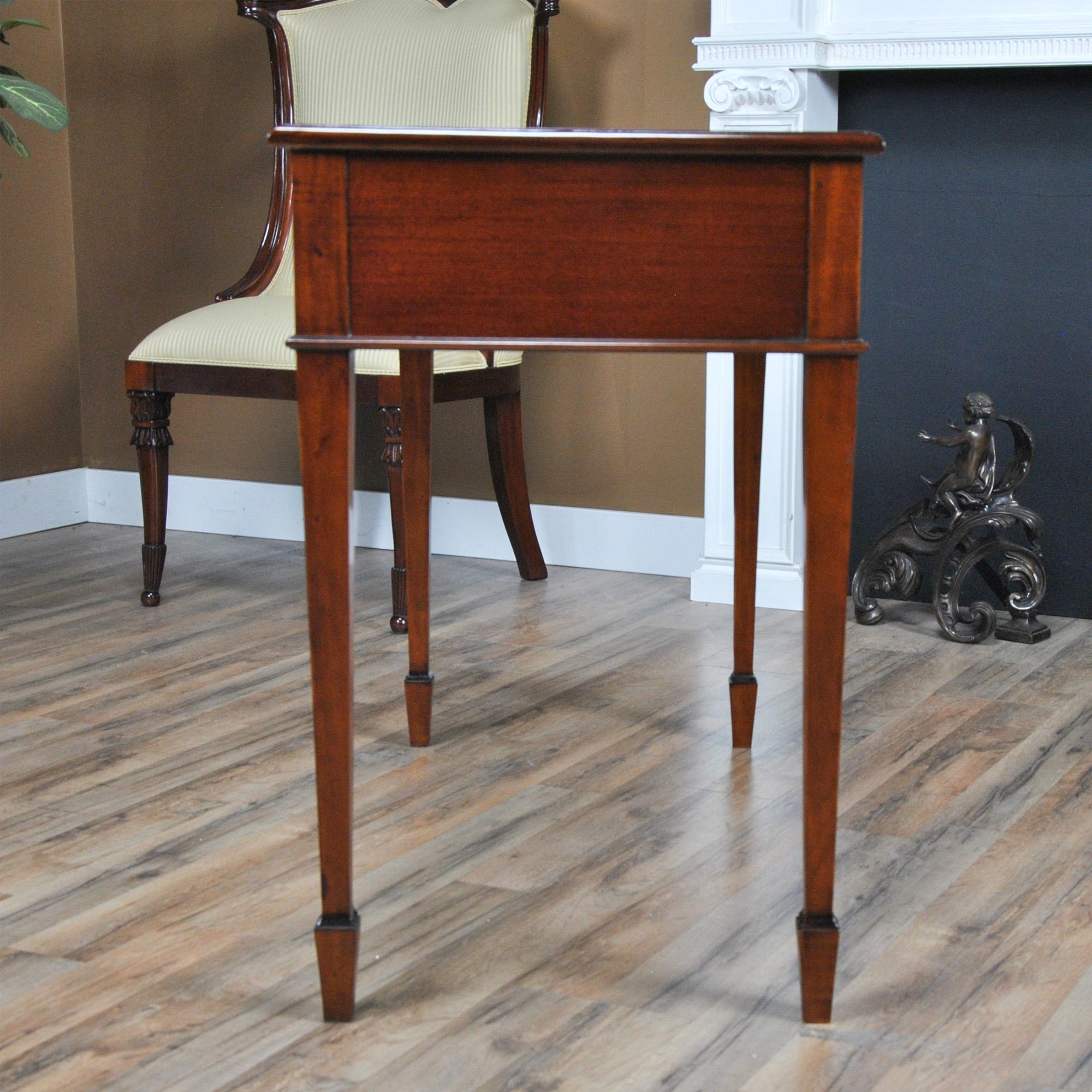 Small Mahogany Banded Desk For Sale 1