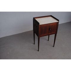 Small Mahogany Bedside Table, Late 18th Century