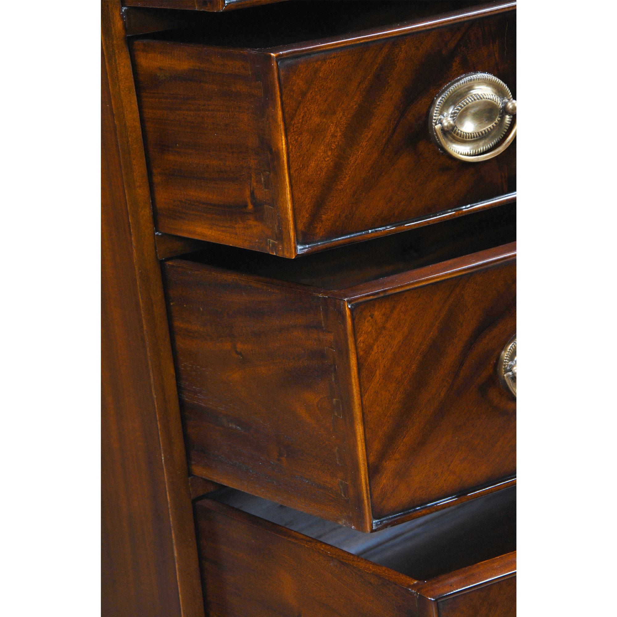 Contemporary Small Mahogany Chest For Sale