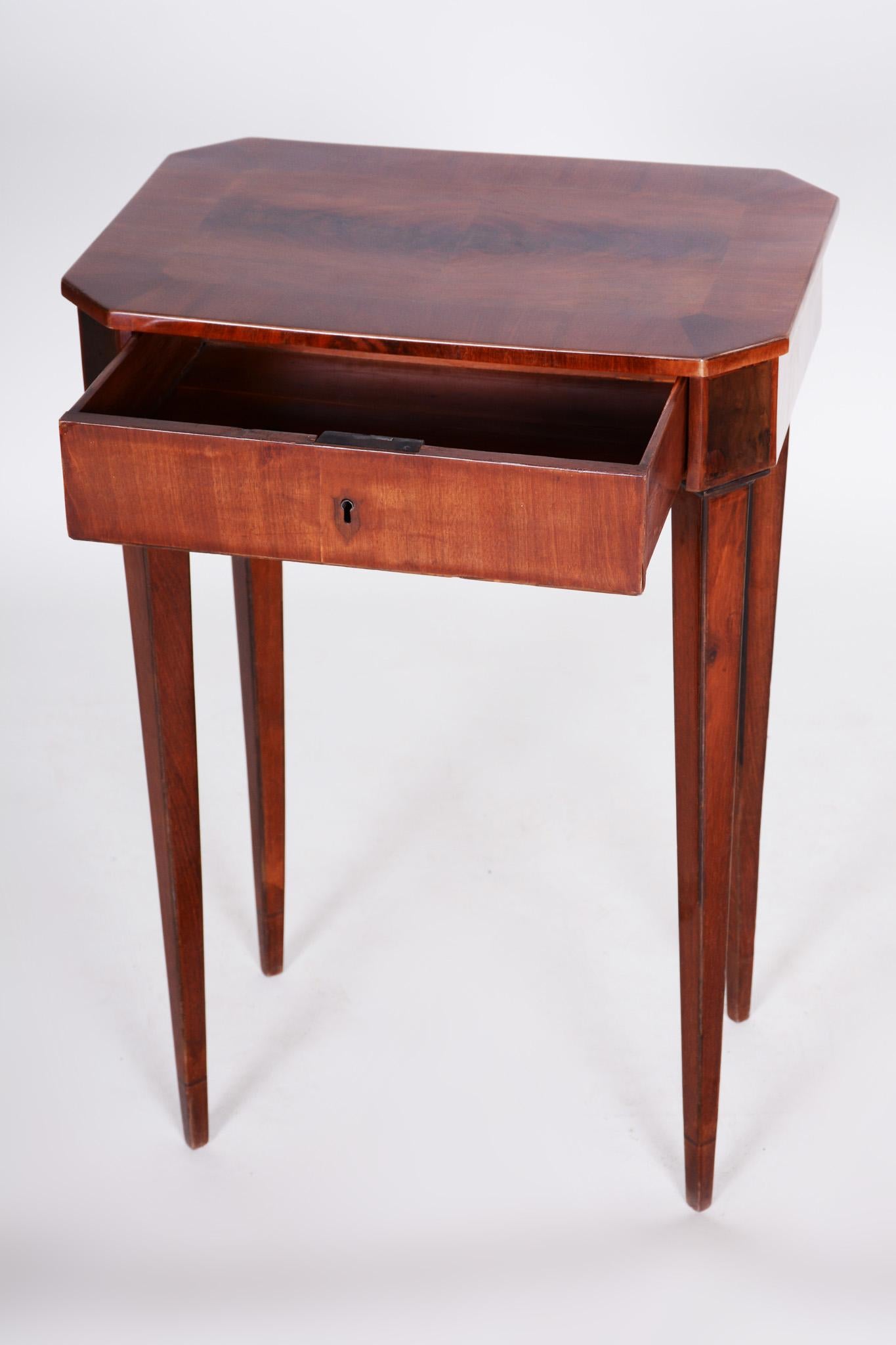 small mahogany table
