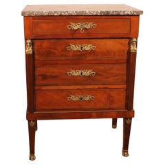 Small Mahogany Empire Style Commode