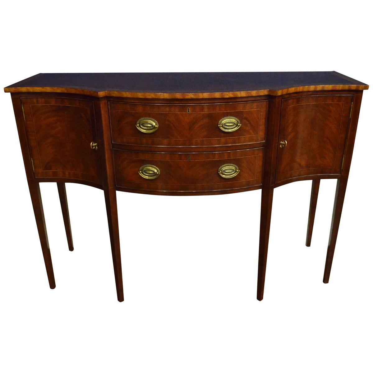 Small Mahogany Hepplewhite Style Sideboard by Leighton Hall