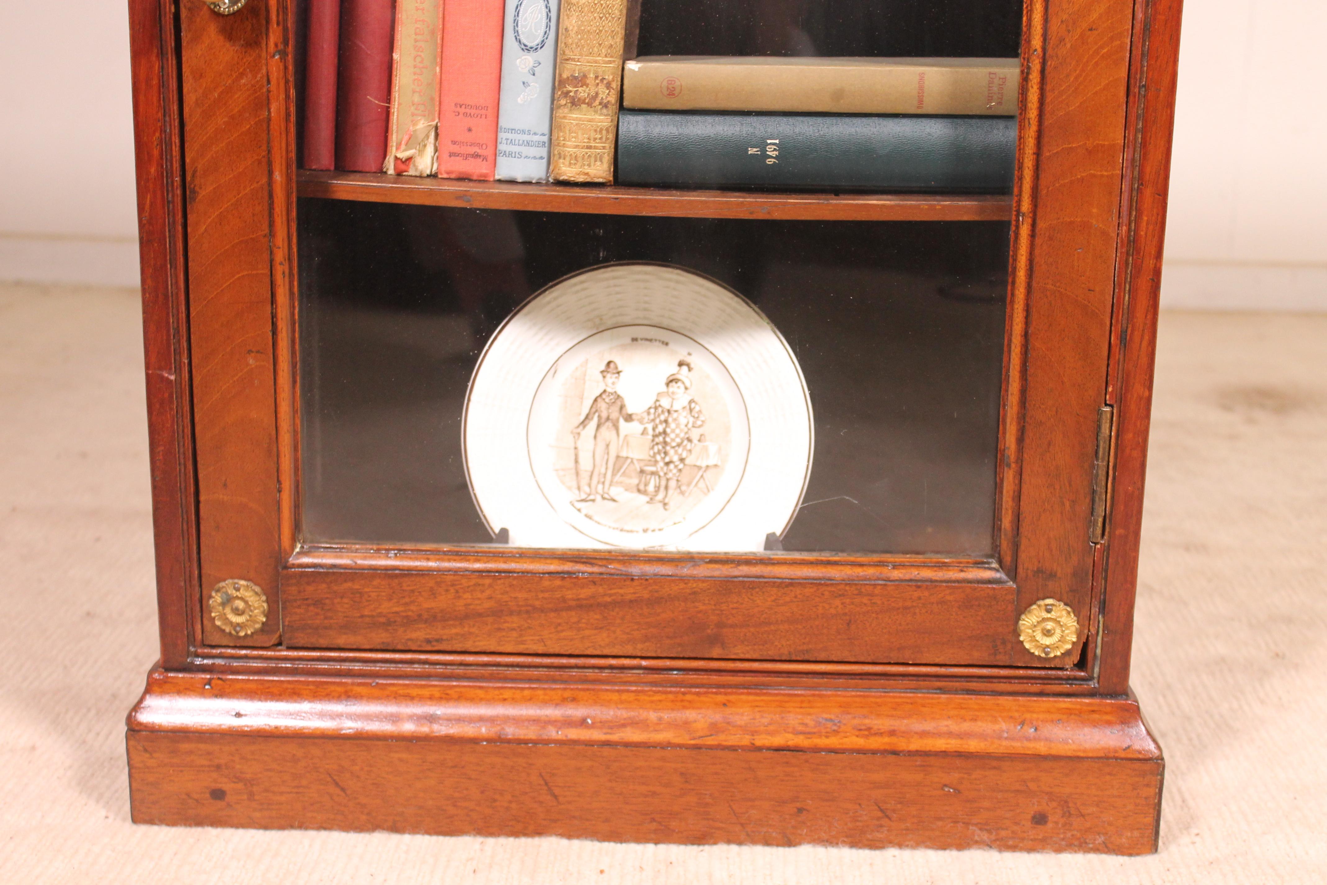 Small Mahogany Showcase or Display Cabinet, 19th Century 2