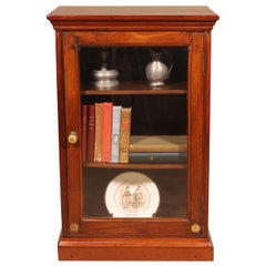 Small Mahogany Showcase or Display Cabinet, 19th Century