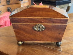 Piccolo porta tè in mogano