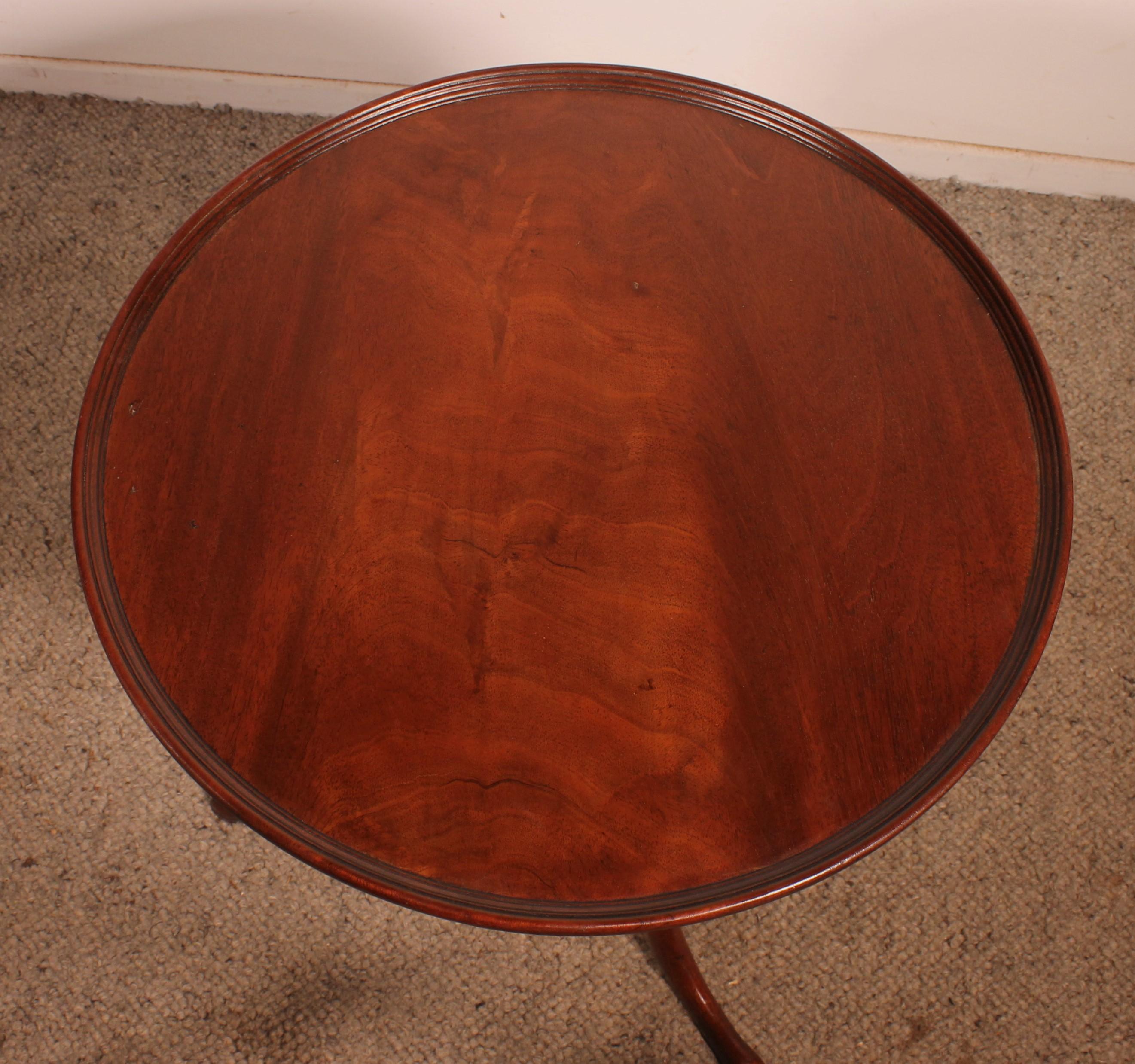 Regency Small Mahogany Tripod Table Circa 1800 For Sale