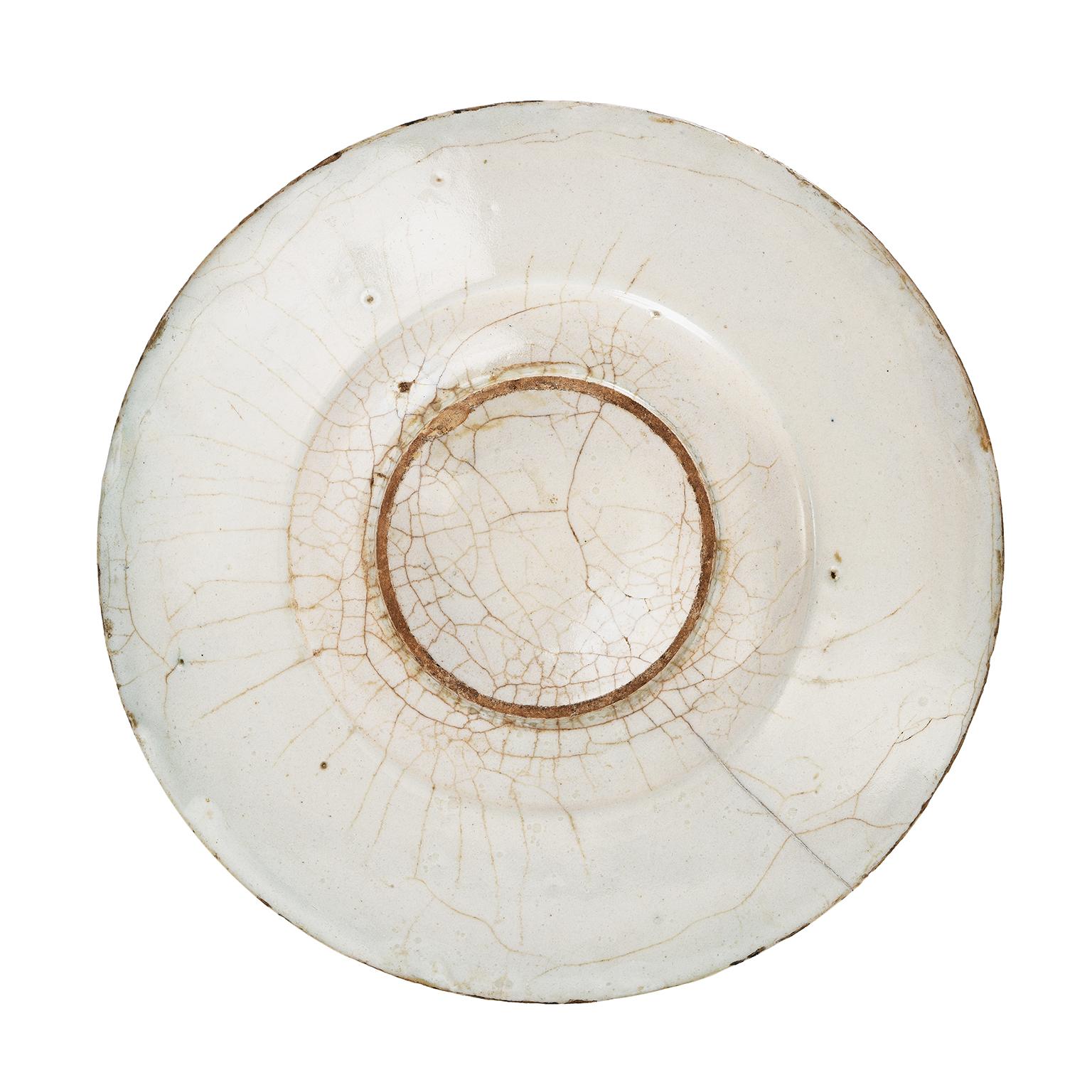 Glazed Small Maiolica Plate, Urbino District, 1533-1555 For Sale