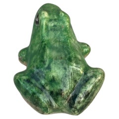 Small Majolica Frog Jerome Massier, circa 1900