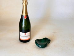 Small Malachite Ashtray Desk Accessory Green Color Africa 20th Century