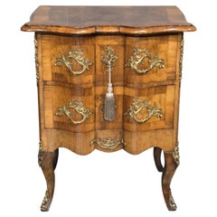 Small Maltese Walnut Commode Chest of Drawers