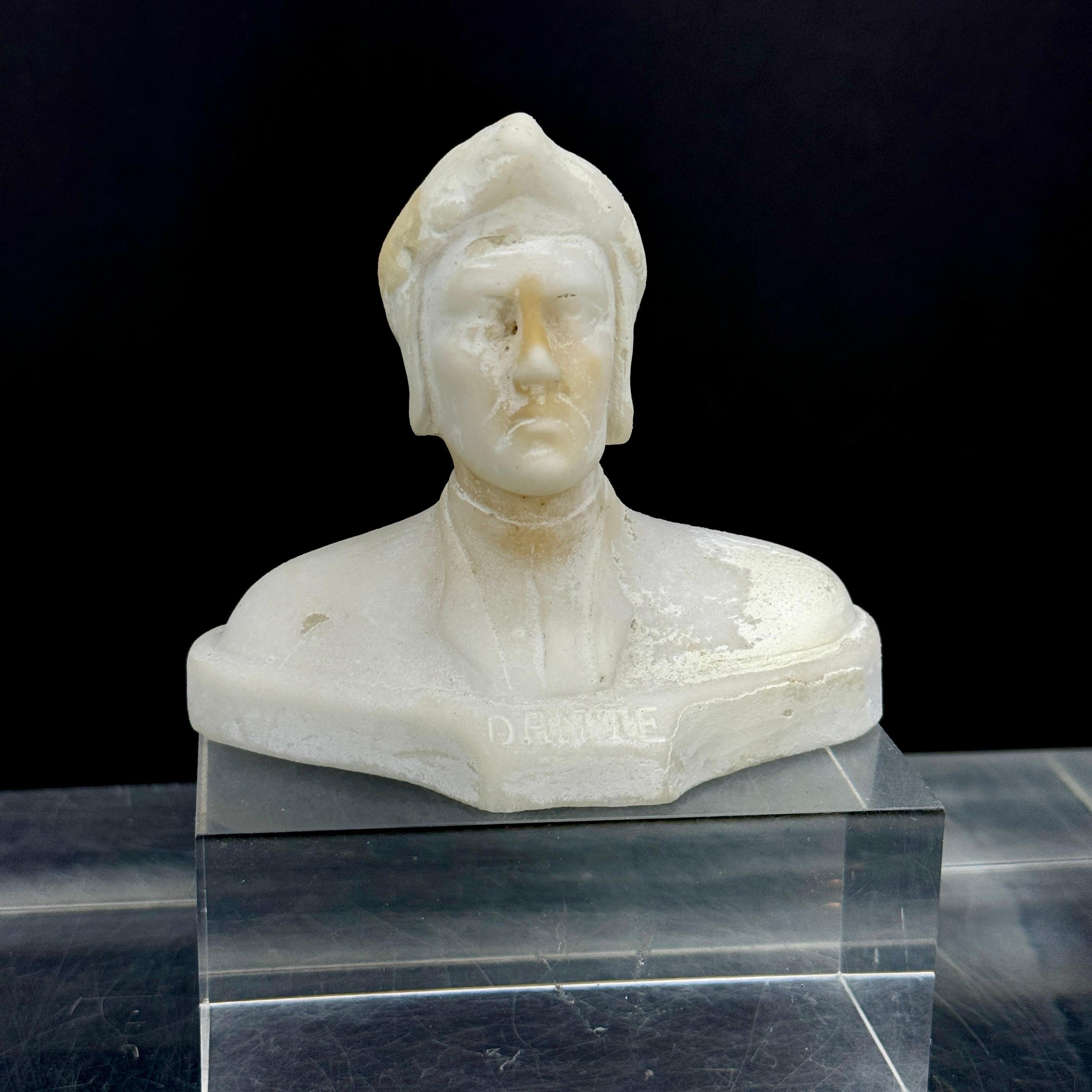Romain classique Petit buste de Dante, Italie en vente