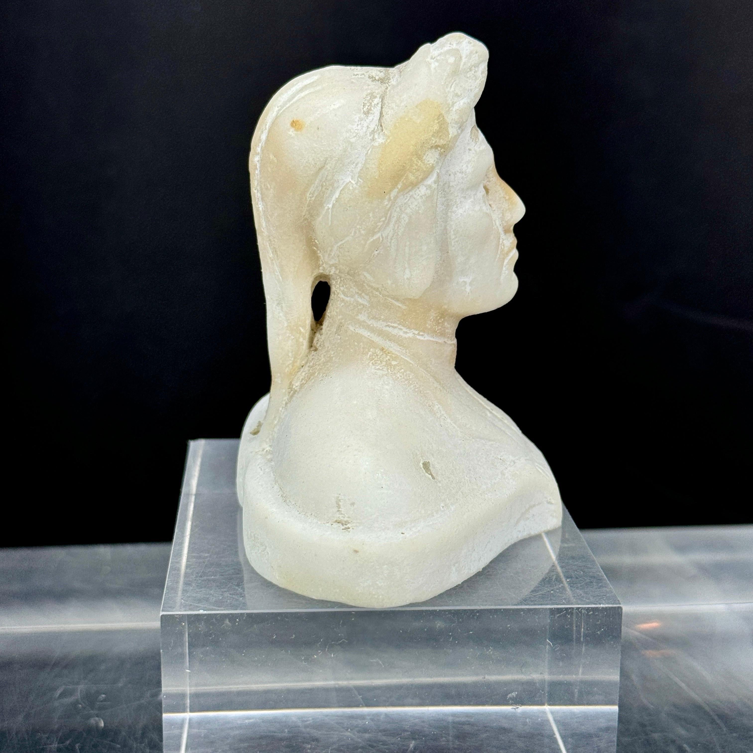 Fait main Petit buste de Dante, Italie en vente