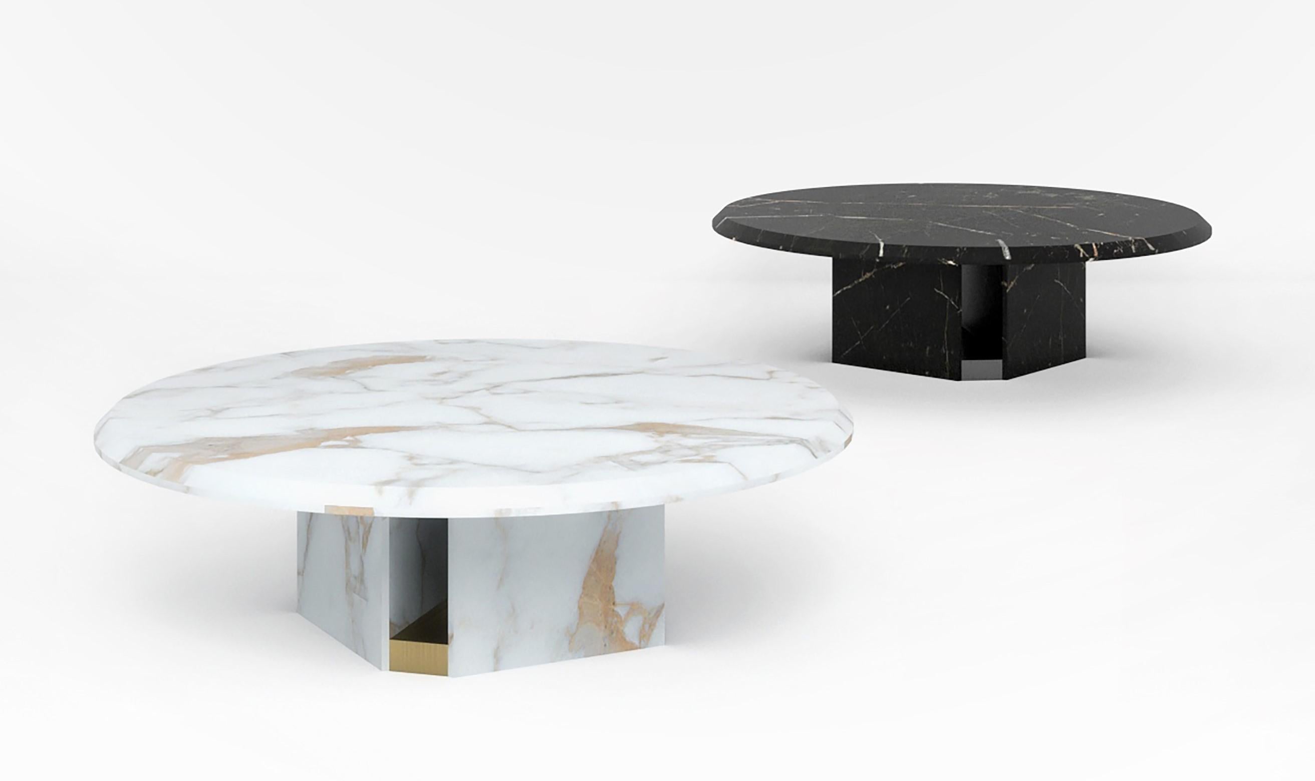 italien Petite table basse en marbre Delos, Giorgio Bonaguro en vente