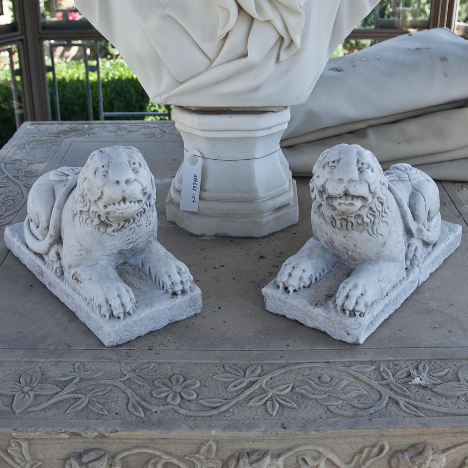 Small Marble Lions 3