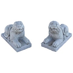 Small Marble Lions