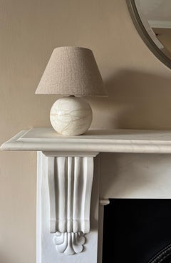 Small marble sphere lamp