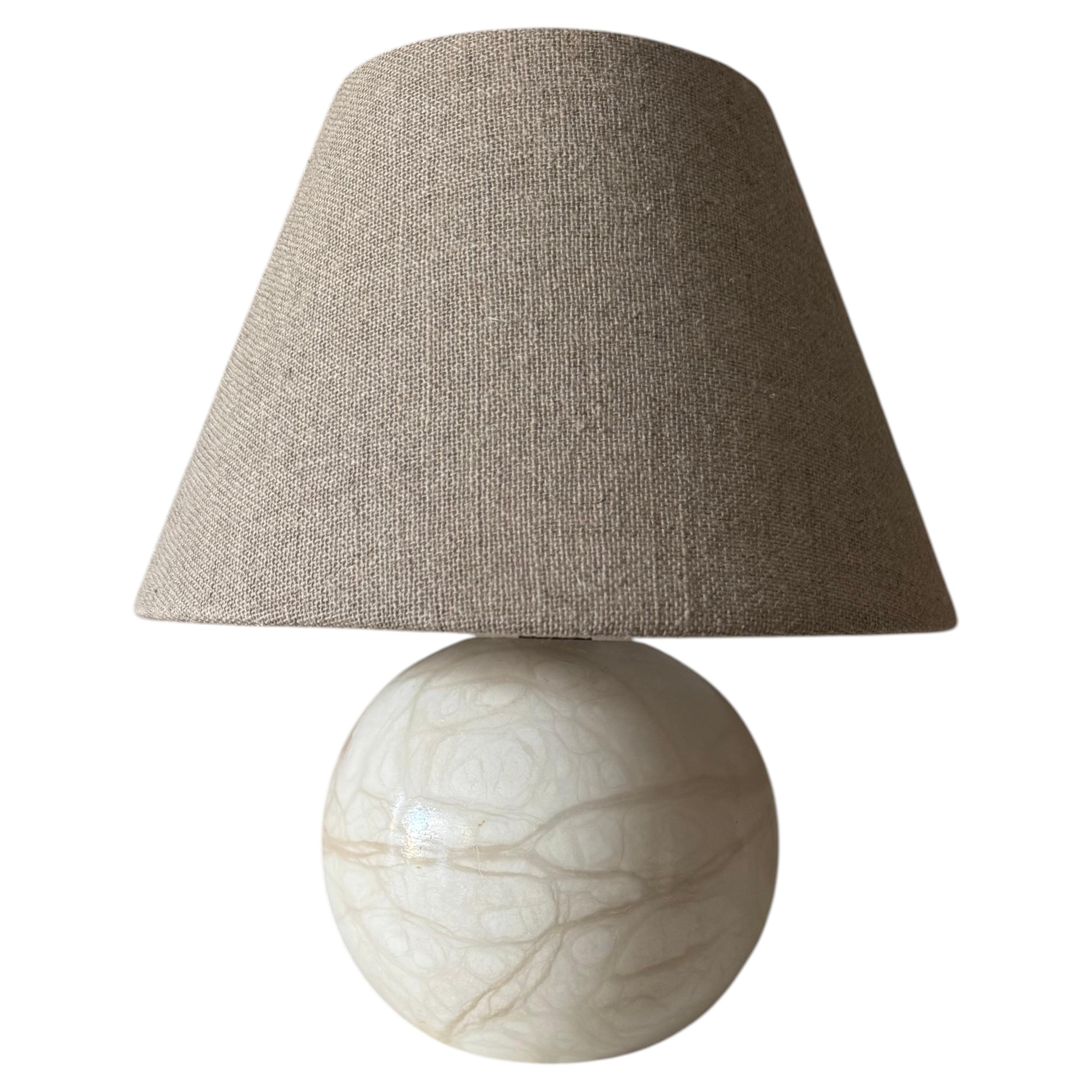 Small marble sphere lamp
