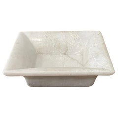 Petit plateau carré en marbre, Inde, contemporain