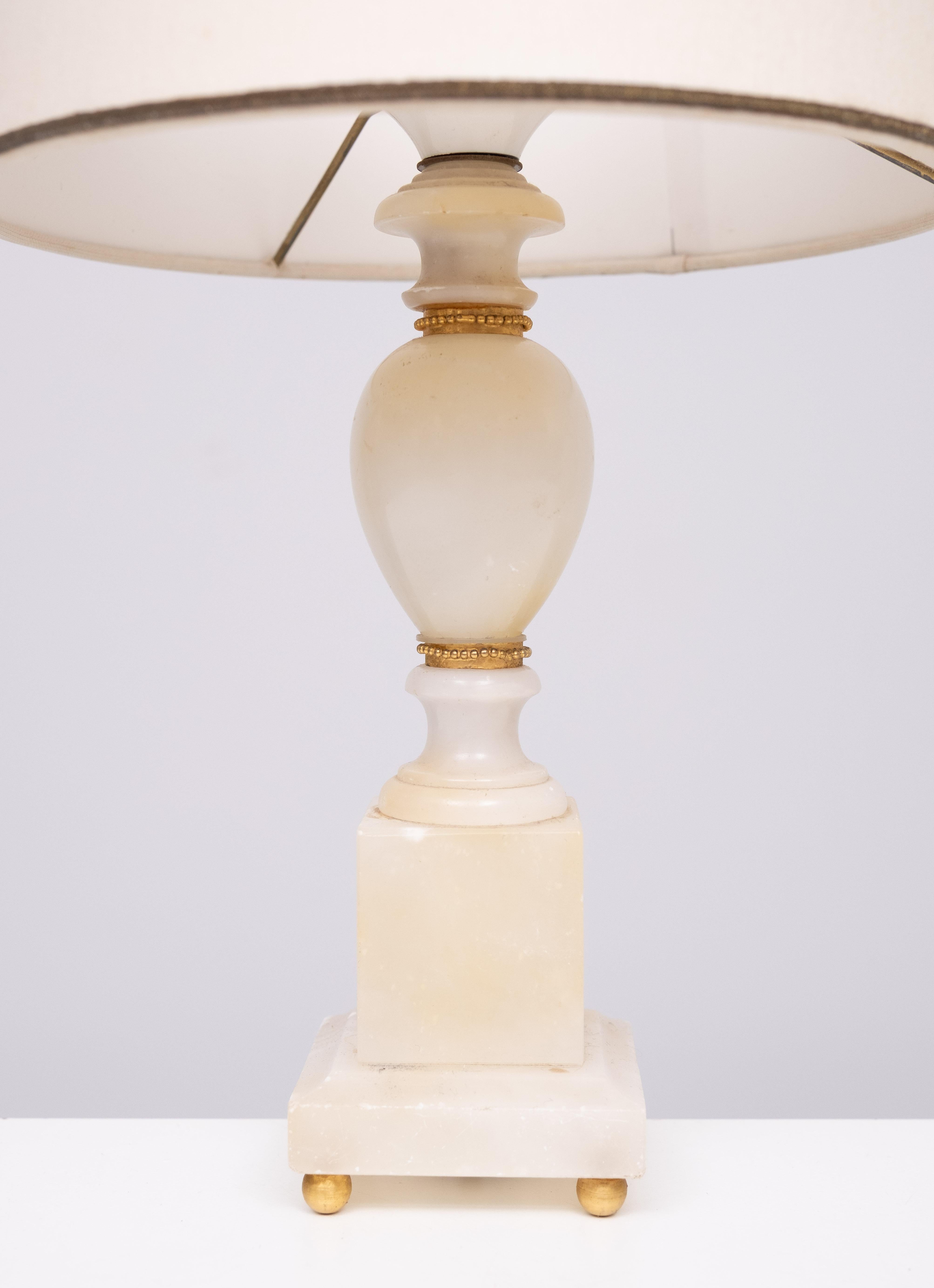 Lámparas de mesa pequeñas de mármol Hollywood Regency  Años 70 Italia Regencia de Hollywood en venta