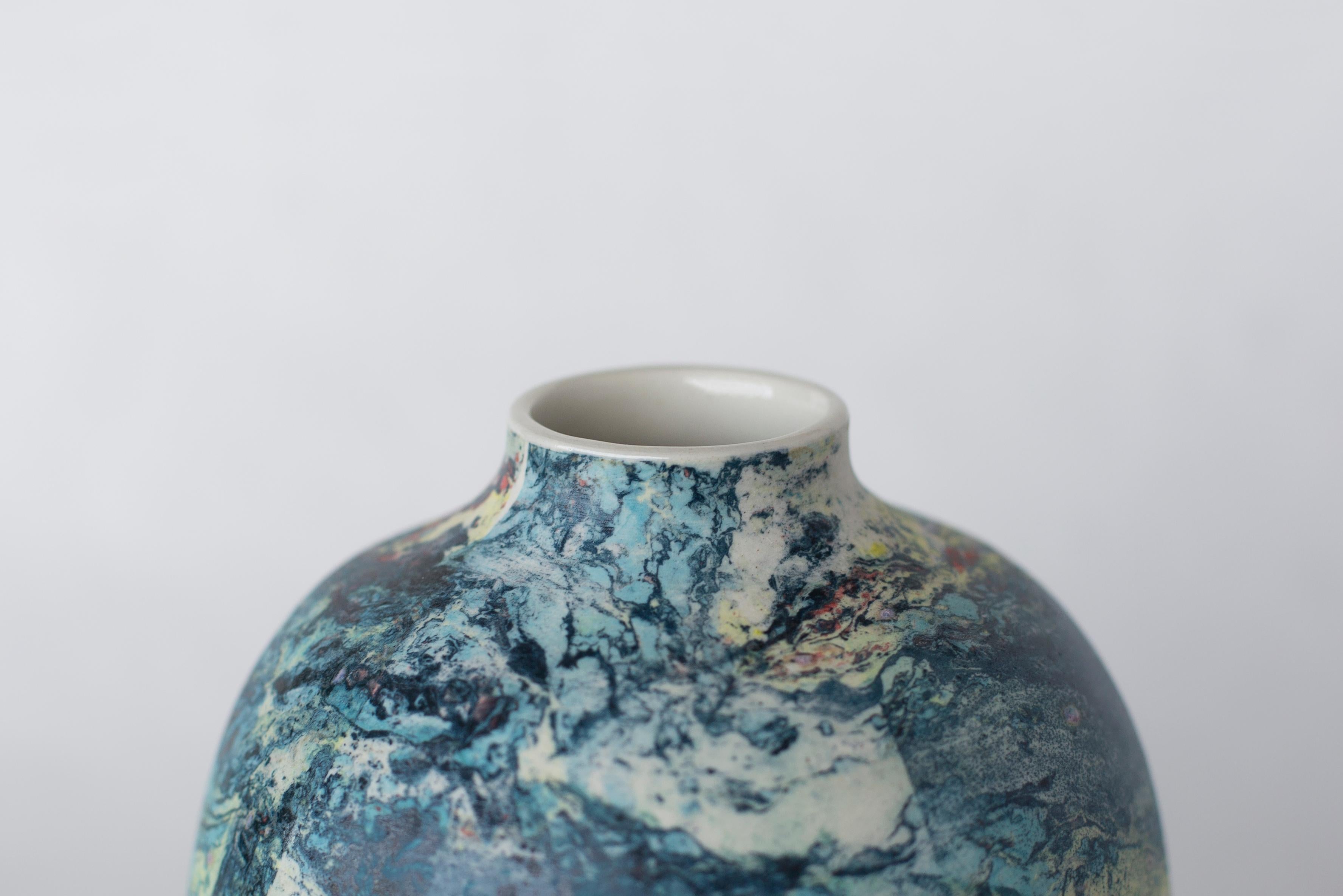 Modern Small Marble Vase by Veronika Švábeníková For Sale