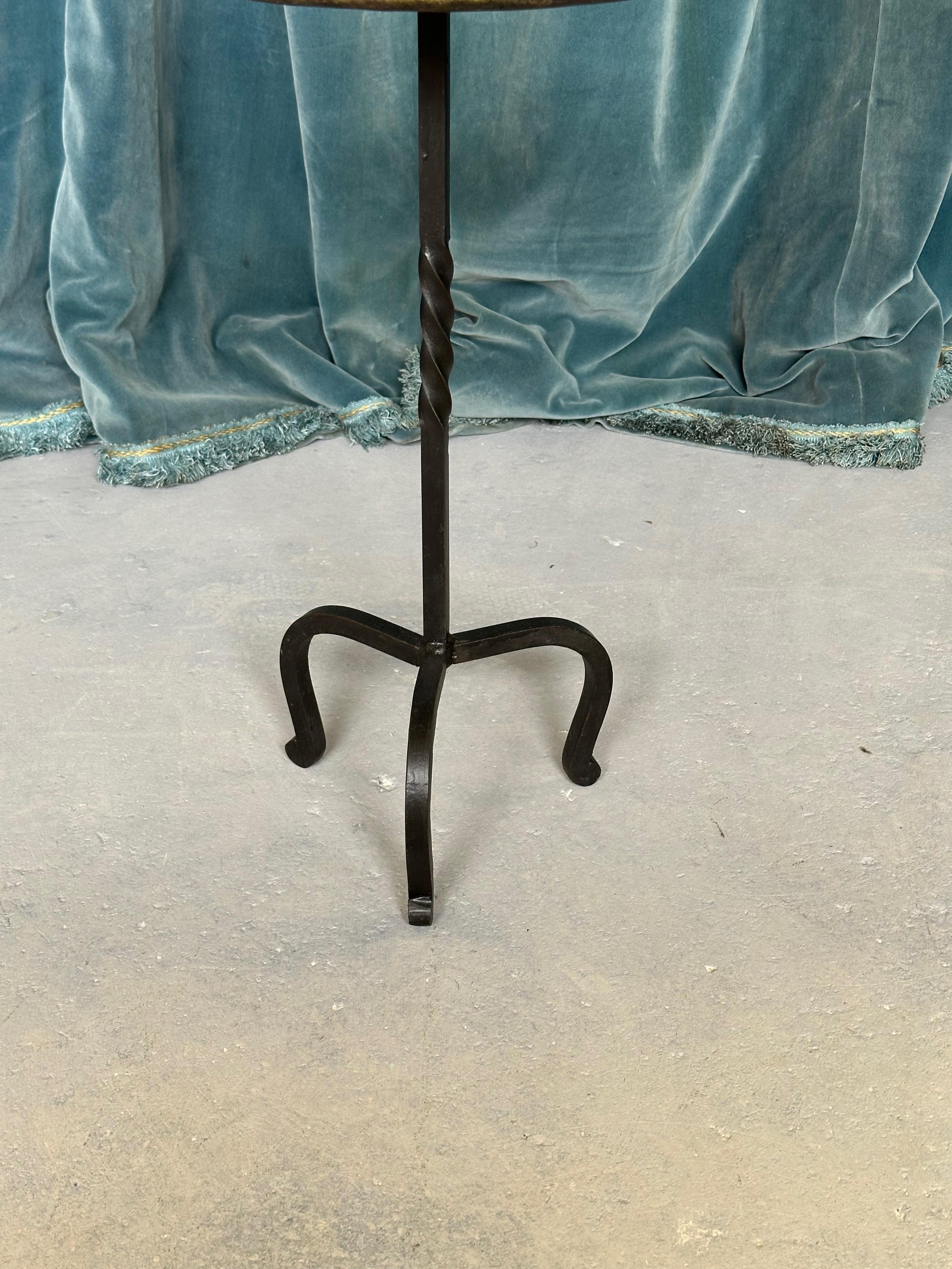 Small Martini Table with Twisted Stem 1