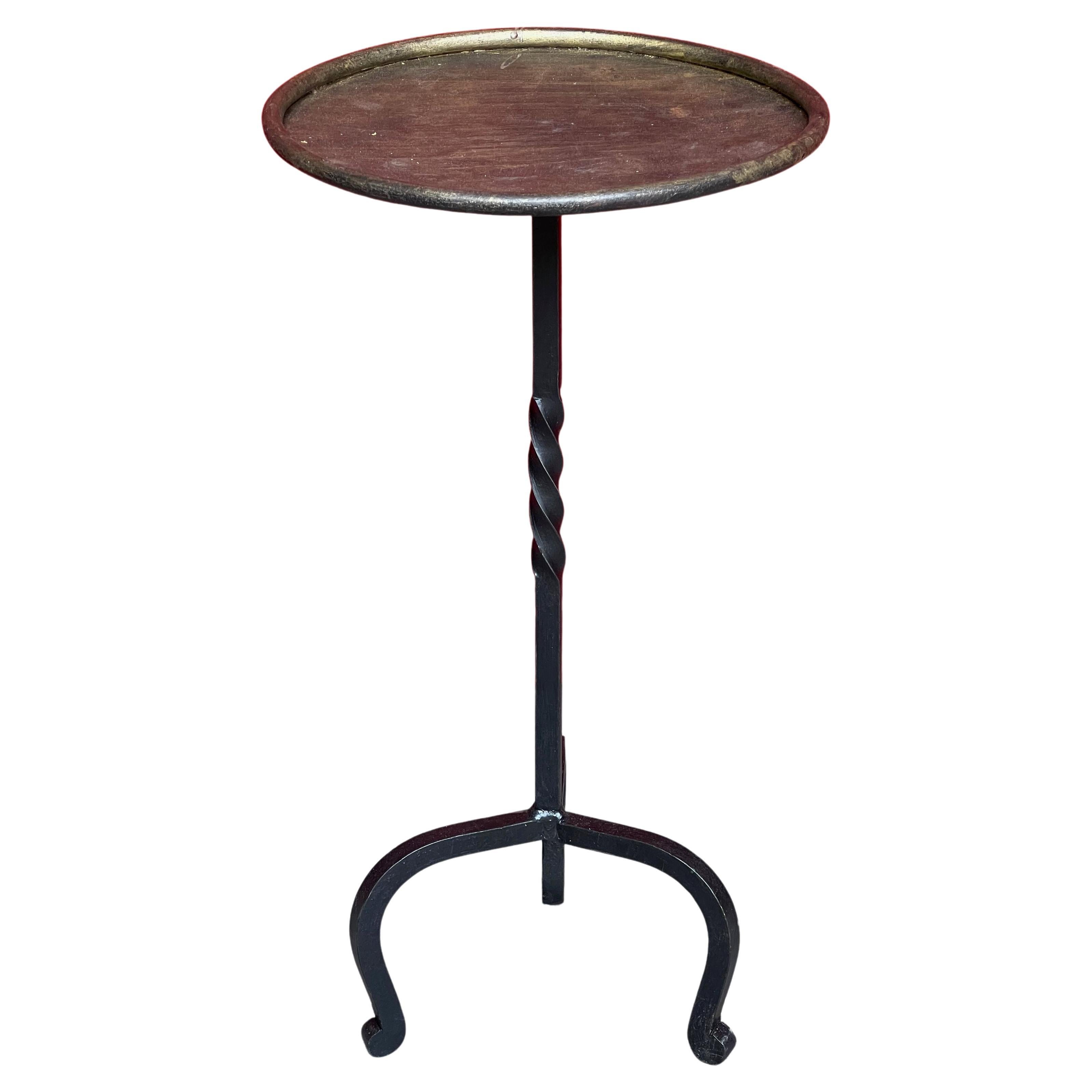 Small Martini Table with Twisted Stem