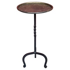 Small Martini Table with Twisted Stem