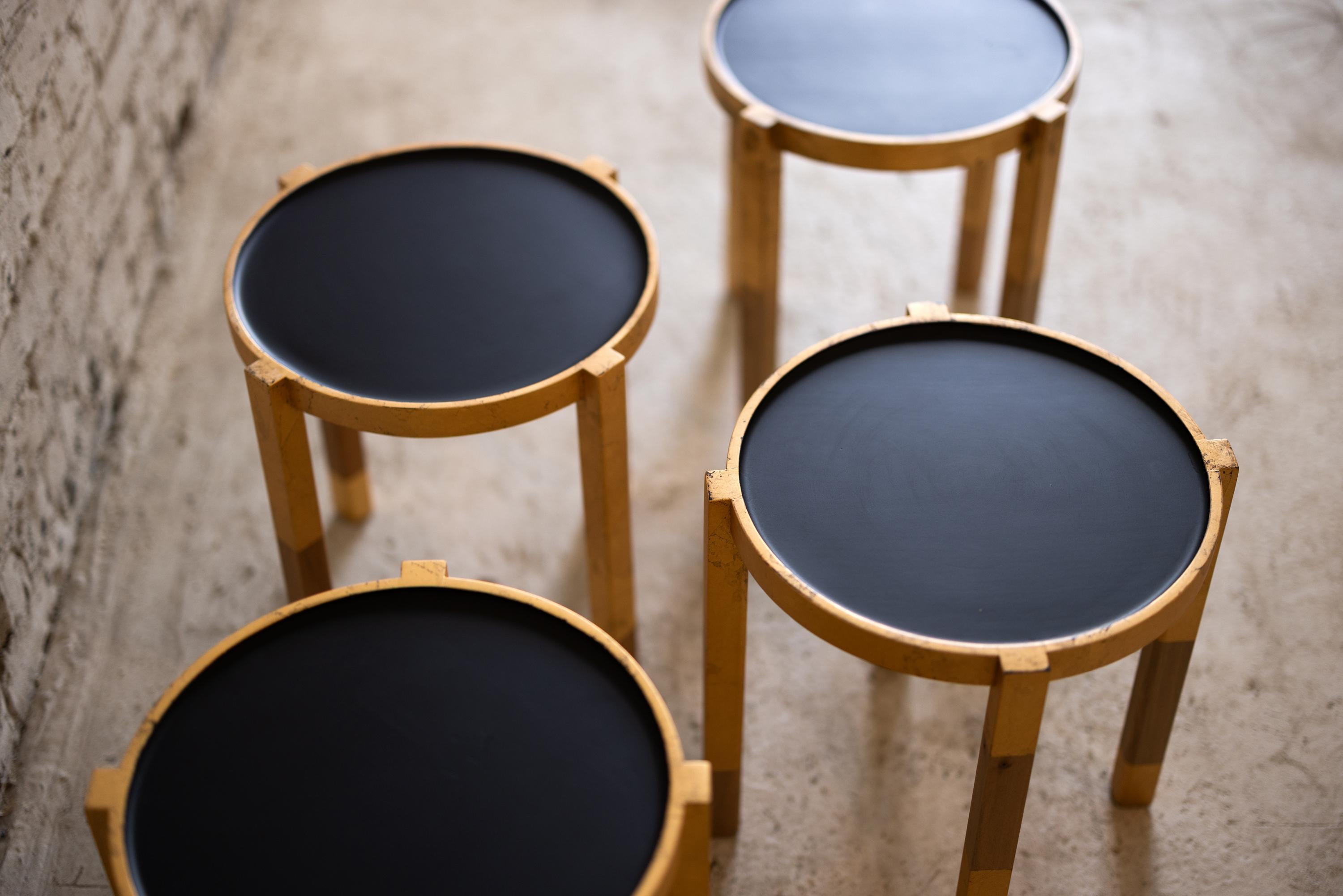 mini beistelltisch schwarz